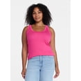 thumbnail image 2 of Time and Tru Women's Ribbed Tank Top, Sizes XS-XXXL, 2 of 6