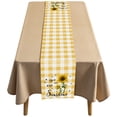 thumbnail image 4 of Nappe Décorative en Coton Long Motif Tournesol à Carreaux, 4 of 6