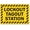 Warning Sign 4, variant on Lockout Tagout Station Striped Border Sign - 12×8 Inches, Metal Warning Sign, Home Garden Kitchen Porch Safety Decor