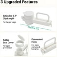 thumbnail image 4 of Food Bag Sealing Clip with Pour Spout, Bag Clips with Pour Spout, Chip Bag Clips, Versatile Food Clip with Spout for Cereal, Snacks, and More, Great Clips Bags for Kitchen (2 pcs), 4 of 7