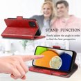 thumbnail image 2 of Case for Samsung Galaxy A03S Cover Leather Wallet Folio Case Book Design Flip Magnetic Closure - Red, 2 of 5