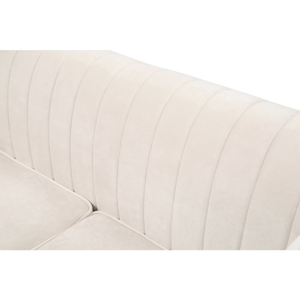 Glory Furniture Delray Sofa in Ivory Color