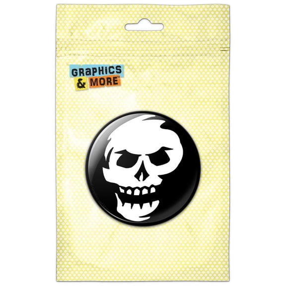 Skull Abstract Pinback Button Pin Badge