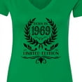 thumbnail image 4 of Inktastic Born in 1969 Limited Edition Women's V-Neck T-Shirt, 4 of 5
