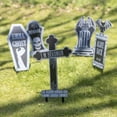 thumbnail image 5 of 3D Metal Tombstone (5 Designs)- (16.75 Tall w Stakes)-Durable, Weatherproof, UV Printed-Upgrade Your Cemetery Graveyard Lawn Decor-No More Flimsy Foam Headstones, 5 of 5