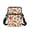 Christmas Paw Print Pattern, variant on FUIALDOLG Watercolor Butterfly Crossbody Shoulder Bag, Polyester Double Zipper Adjustable Cell Phone Purse for Women for Travel and Work