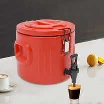 Stainless Steel Lined Beverage Cooler, 10L Capacity with Silicone Seal, 6-8H Cold/Heat Retention for Events