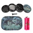 thumbnail image 1 of 3Pcs 4-Layer Smoke Grinder Set Alloy Cigarette Rolling Maker with 1Pc Accessory, 1 of 3