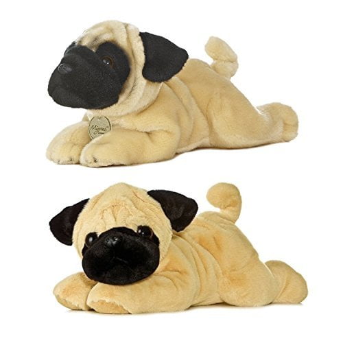 Maven Gifts: Aurora World 11" Miyoni the Pug with 12" Flopsie Pugger ...
