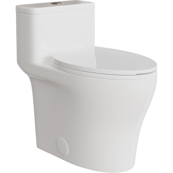 Ourlova Wall-Mounted Toilet-Ceramic Bowl-PP Soft-Close Lid-Modern Design-Space-Saving