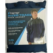 Frogg Toggs River Toadz Rain Jacket with Set-In Sleeves, Waterproof Rain Gear for Men, Blue/Slate, Size XL/2X