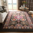 thumbnail image 3 of SAFAVIEH Monaco Rosalynne Bordered Area Rug, Brown/Multi, 6'7" x 6'7" Square, 3 of 11