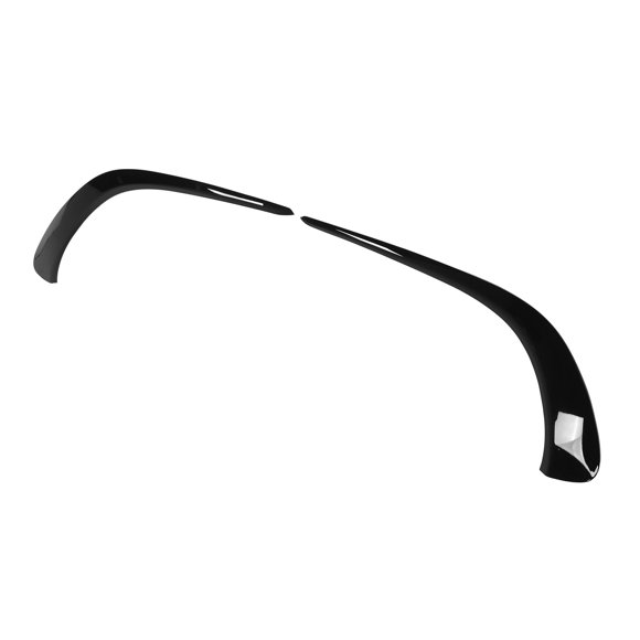 Front Bumper Wind Knife, Bright Black Front Bumper Splitter 2Pcs ABS Adhesive Tape Replacement for CLA Class 2019+ for Cars