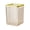 Coffee, variant on Vintage Makeup Brush Holder Organizer, Clear PET Cosmetic Storage Cup, Multifunctional Vanity Countertop Pencil and Lipstick Holder(Coffee,11.5x8x8cm)