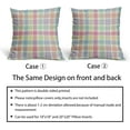 thumbnail image 6 of Spring Plaid Pillow Covers 16x16 Inch Easter Decorations Pink Green Blue Colorful Buffalo Plaid Decorative Throw Pillow Cases Set of 2 Farmhouse Holiday Cushion Cases Sofa Couch Bed Decor, 6 of 6