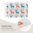 thumbnail image 2 of Crystal Velvet Floor Mat 23.6x15.7in Square Lock Edge Easy Cleaning Using Woven Technique Corrosion Resistant Bottom Drop Plastic Playful Reindeer Pattern, 2 of 6