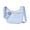 Light Blue, variant on Star Pattern Crescent Crossbody Bags, Shoulder Bag with Adjustable Strap for Daily Commute Student Travel Everyday Use, Purses for Women, Black
