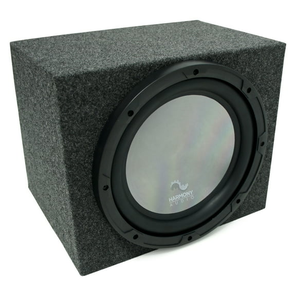 Universal Car Stereo Rearfire Sealed Single 10" Harmony A102 Sub Box Enclosure
