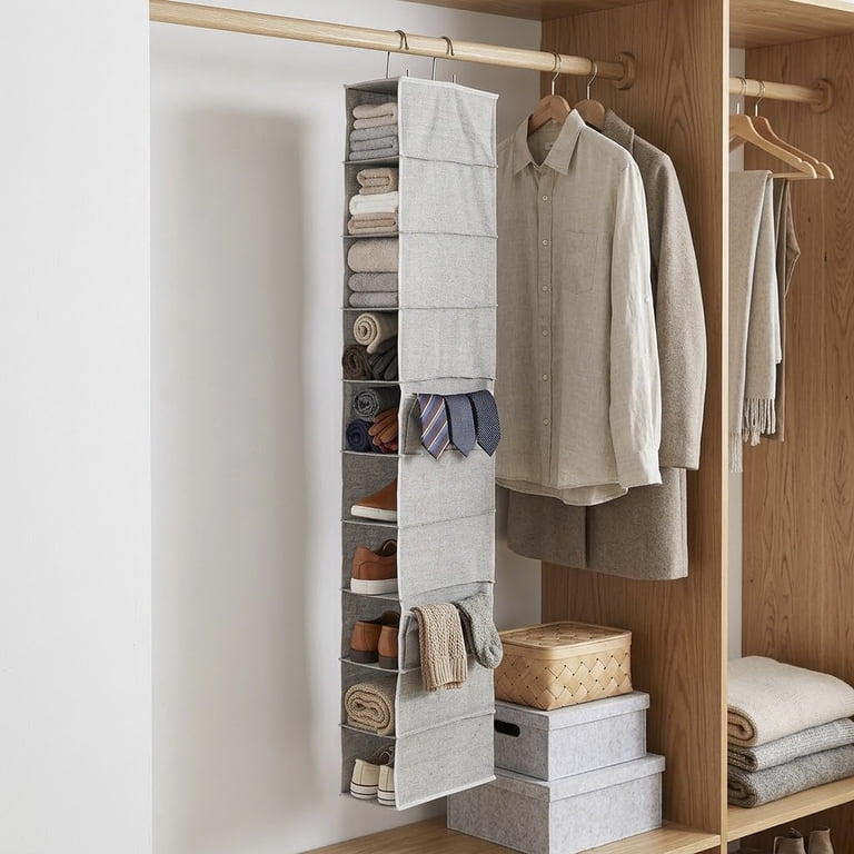 Better Homes & Gardens 10-Shelf Hanging Closet Organizer photo 5