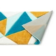 thumbnail image 6 of Well Woven Walker Blue Triangle Boxes Thick Soft Plush 3D Textured Shag Area Rug, 6 of 6