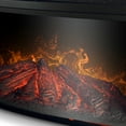 thumbnail image 3 of BELLEZE 33" Electric Fireplace Insert Recessed in Wall Freestanding Heater w/Large Screen Flames,Remote Control,1400w, 3 of 6
