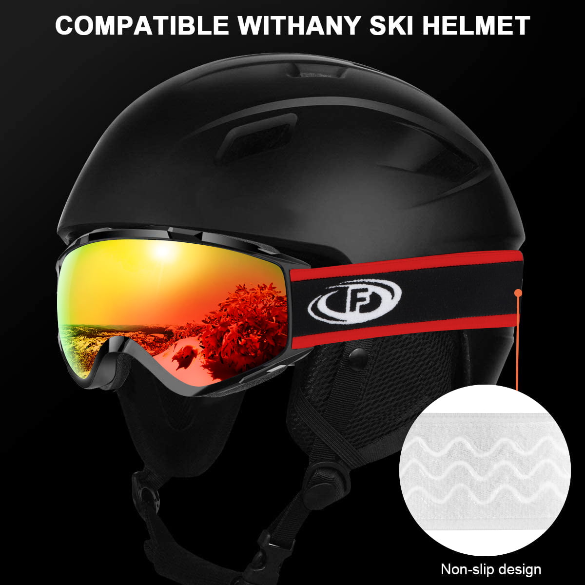 findway Gafas de Esquí, Máscara Gafas Esqui Snowboard Nieve Espejo para  Hombre Mujer Adultos Juventud Jóvenes OTG Compatible con Casco,Anti Niebla  100% Protección UV Gafas de Ventisca : .es: Deportes y aire