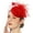 Red, variant on Women Veils Vintages Fascinator Headwear Fashion Bridal Wedding Headbands for Wedding and Cocktail Attires