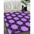 thumbnail image 2 of Ahgly Company Indoor Rectangle Patterned Heliotrope Purple Area Rugs, 5' x 7', 2 of 6