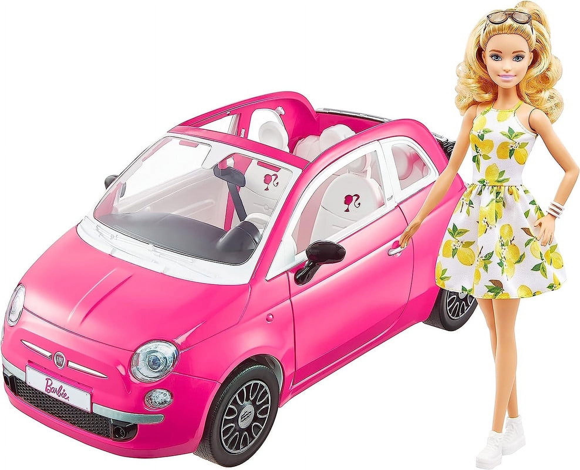 Coche y Muñeca Barbie Fiat Rosa Walmart en línea