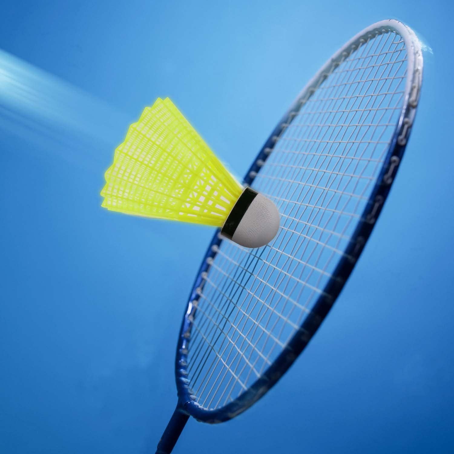 12 Nylon Shuttlecock Badminton Durable Sport Fast Yellow Red Cap