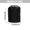 thumbnail image 3 of 1 Pc Heavy Duty BBQ Gas Grill Cover Waterproof Barbecue Cover with Storage Bag Weather Resistant Burner Barbeque Grill Cover for Outdoor Picnic, Camping, BBQ,, 9.84x0.78x11.81 Inch, 3 of 5