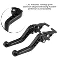 thumbnail image 4 of Rdeghly 1Pair Motorcycle Scooter CNC Aluminum Modification Double Disc Brake Lever, 4 of 8
