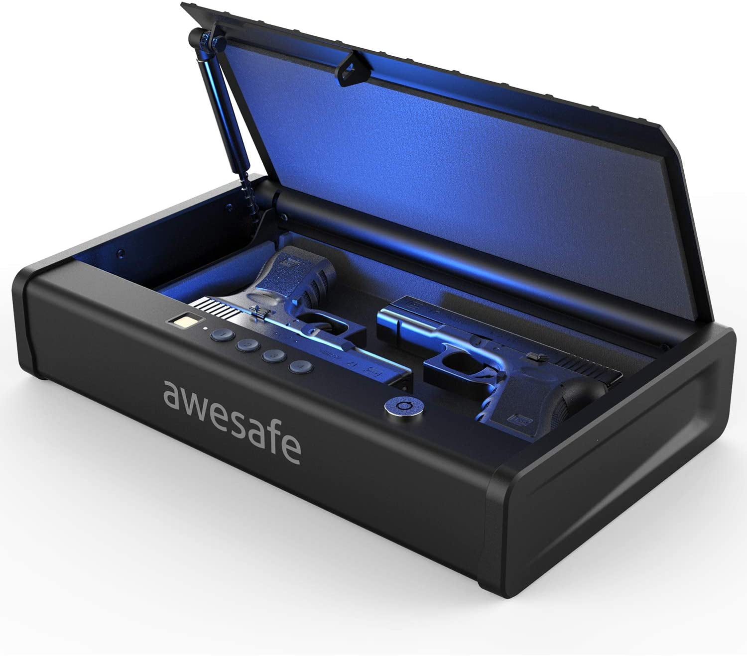 Details about   awesafe Gun Safe with Fingerprint Identification  Biometric Lock One Handgun 