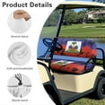 thumbnail image 6 of Binienty Haiti Flag Golf Cart Seat Covers Towel Blanket for EZGO TXT RXV/Club Car DS Precedent Golf Car Seat Cushion Cover and Backrest Cover Sets 2 Piece Golfcart Accessories, 6 of 8