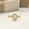 thumbnail image 5 of 14K Yellow Gold Oval Shape Created Opal Petal Engagement Ring, 5 of 6