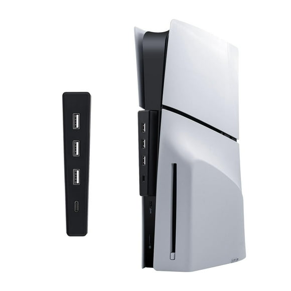 Mcbazel Hub USB para consola PS5 Slim/PS5 Pro solamente, 4 puertos 2.0 de alta velocidad de expansió