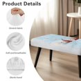thumbnail image 7 of POLERO Stretch Bench Covers, Winter Snowman Printed Bench Seat Protector, Washable Slipcover, Music Notes Rectangle Covers for Dining Room, Living Room, Kitchen, 7 of 7