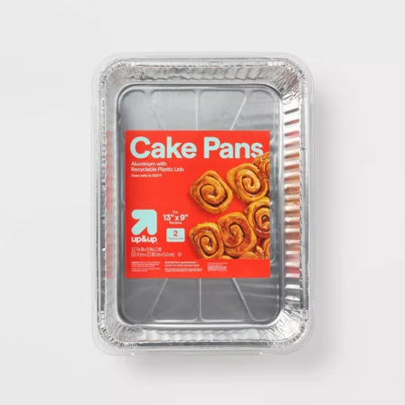 Foil Cake Pan Aluminum Disposable Bakeware - 2ct