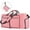 Pink, variant on 65L Travel Duffel Bag, 24" Extra Large Duffle Bag, Foldable Weekender Bag with Shoes Compartment, Water-Proof & Tear Resistant Overnight Bag for Men Women