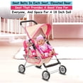 thumbnail image 4 of Double Stroller Fash n Kolor Twin Doll rosa y blanquecino, 4 of 7