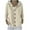 Beige, variant on Cardigan Sweater for Women Long Sleeve Hooded Button Down Solid Knit Coat Black 2XL