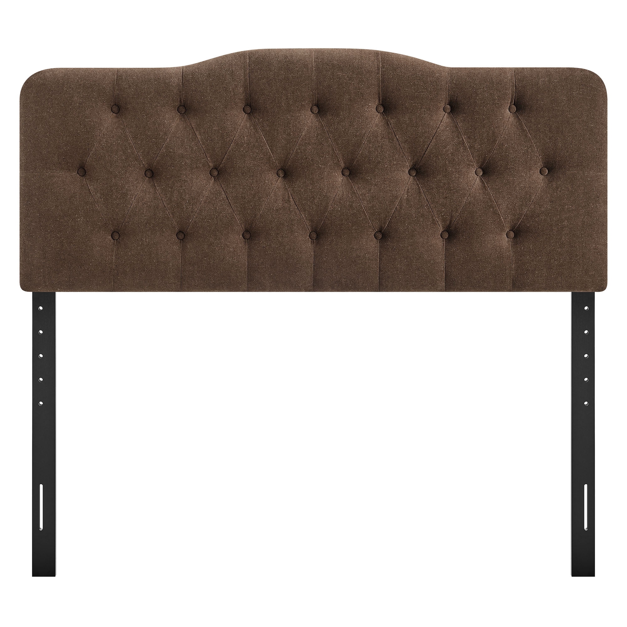 Annabel Premium Linen Blend Queen Headboard in Cocoa