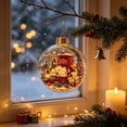thumbnail image 4 of Lighted Christmas Ball Ornaments 2026, Lighted Santa Round - Whimsical Holiday Ornament, 3D Acrylic Hanging Decorations for Xmas Tree, Rustic Holiday Home Decor and Stocking Stuffer, 4 of 5