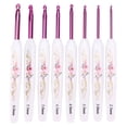 thumbnail image 3 of Crochet Hooks , Crochet Hooks Set Non-Slip Knitting  Kit  For DIY For Home For Knitting For Weaving Blue And White Porcelain Pack Of 8,Safflower Porcelain Pack Of 8, 3 of 8