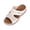 White, variant on Women Perforated Leather Metal Stud Open Toe Wedge Mule Sandals Comfortable Footwear For Casual Outdoor Daily Activities