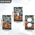 thumbnail image 7 of Yayeee Blank Wall Plate Cover 1-Gang 4.5"x2.7" Home Unused Decorative Outlet, Starry Pizza, 7 of 7