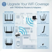 TRENDnet TEW-809UB AC1900 High Power Dual Band Wireless USB Adapter, high gain antenna, Wireless AC, USB 3.0