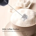 thumbnail image 3 of Handheld aerator, electric whisk, stainless steel blender, milk, coffee, tea, shake stir stick, kitchen cooking tools[black], 3 of 9