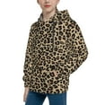 thumbnail image 2 of Kdxio Leopard Print-1 Pattern Boys Athletic Unisex Boys Girls Hoodie with Pocket Sweatshirts-Large, 2 of 6