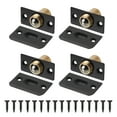 thumbnail image 1 of Unique Bargains 4Pack Closet Door Ball Catch Hardware Adjustable with Strike Plate Catch, Black, 1 of 5
